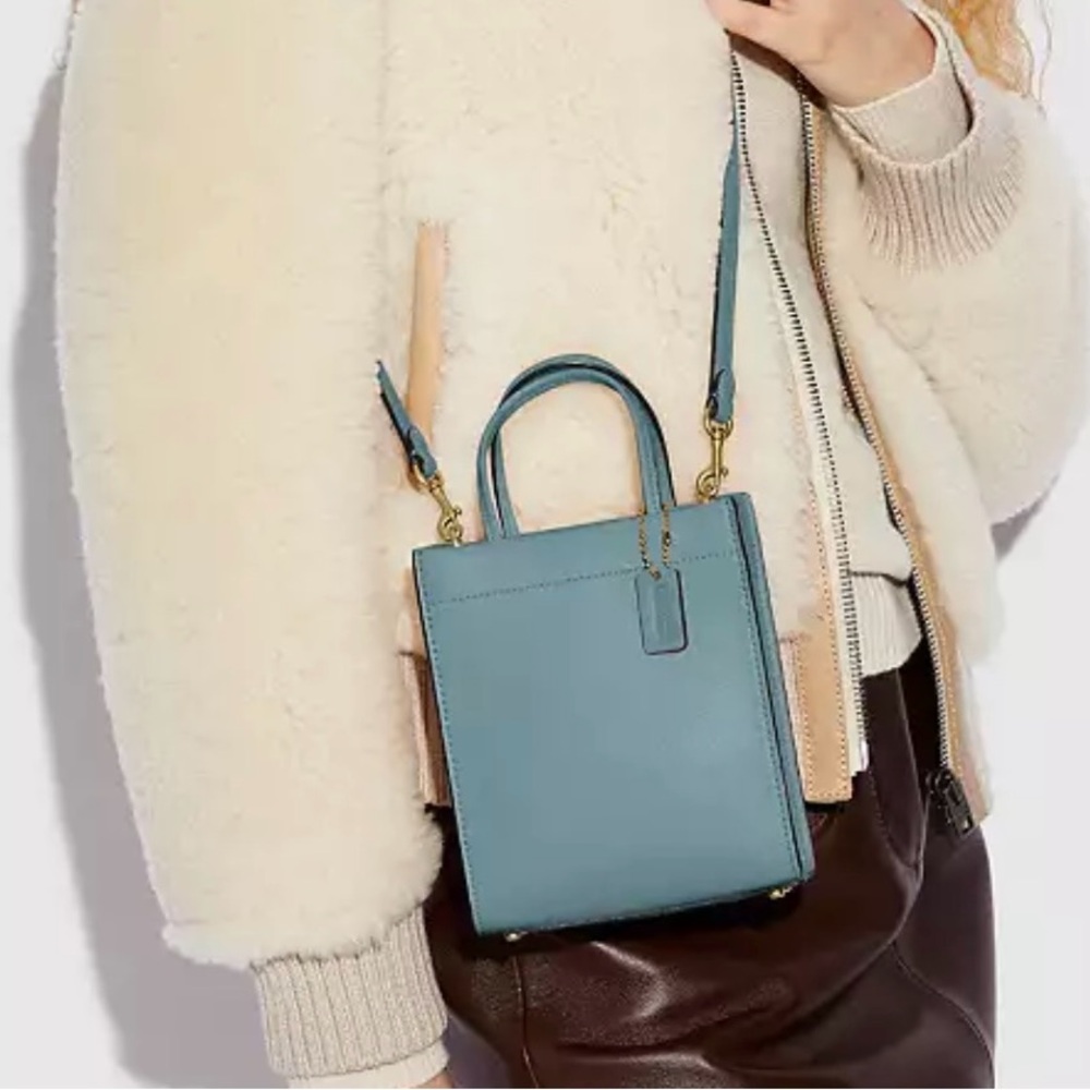 NWT! COACH MINI CASHIN TOTE